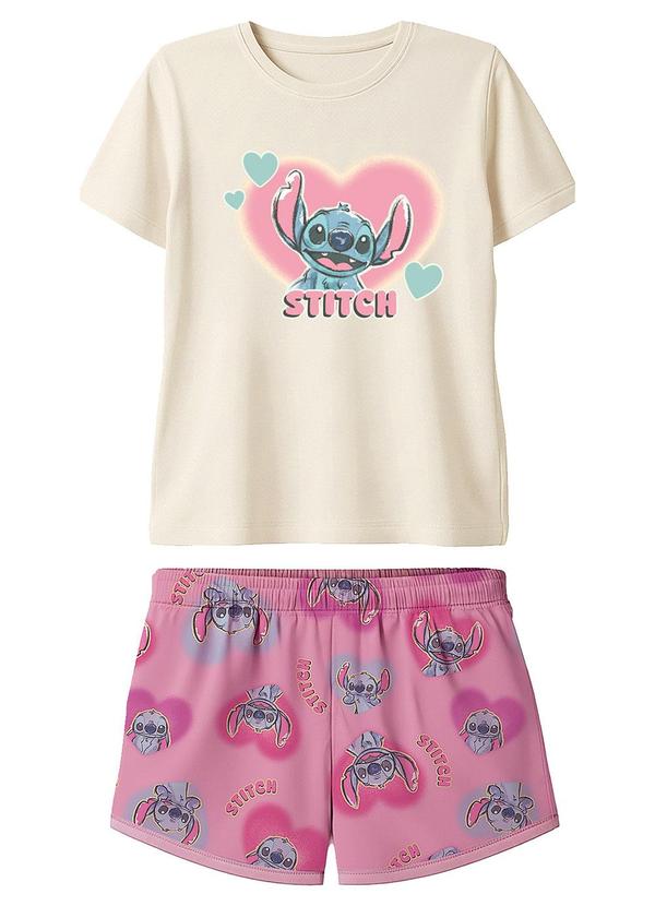 Pijama Stitch® Bege