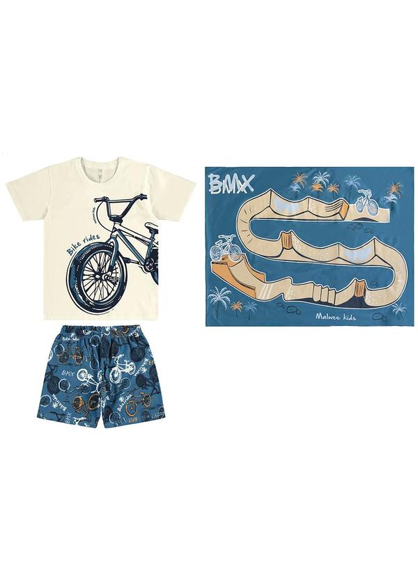 Pijama Bike e Fronha Off White