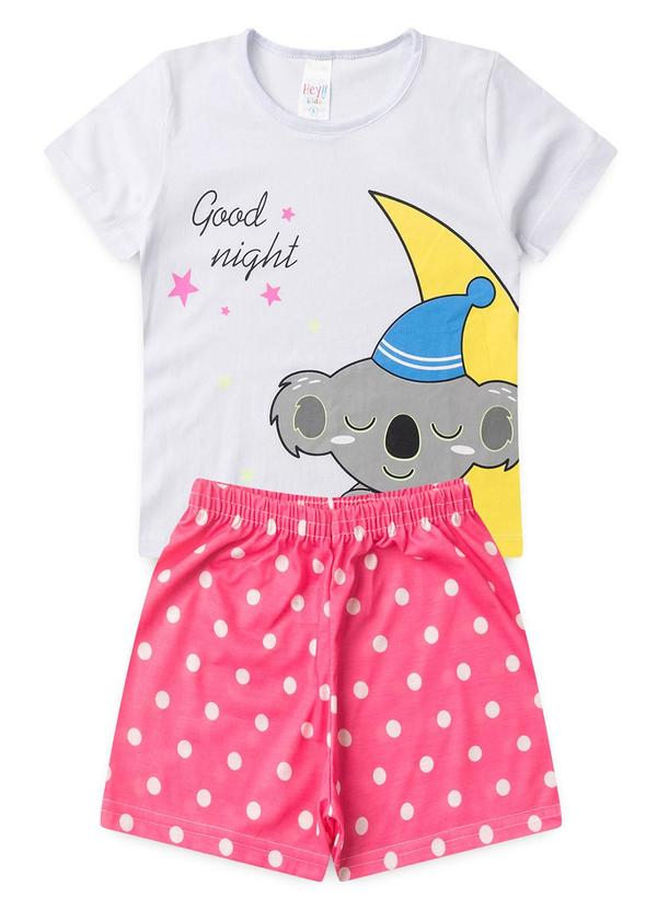 Vista 2 Pijama Feminino Verão Coala Bolinha Branco Atelie Da Crianca Atelie Da Crianca