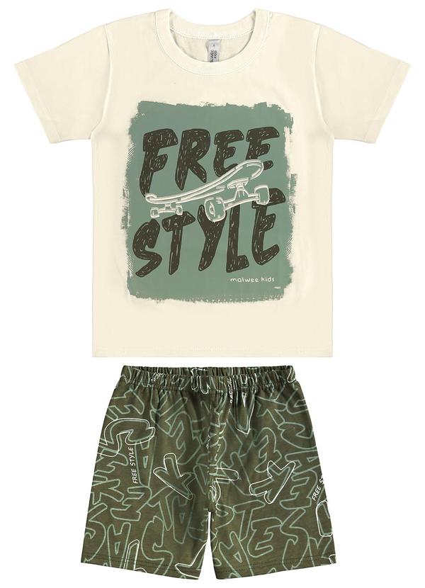 Vista 2 Pijama Free Style que Brilha no Escuro Off White Malwee Kids Malwee Kids