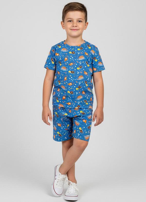 Pijama Infantil Masculino Azul