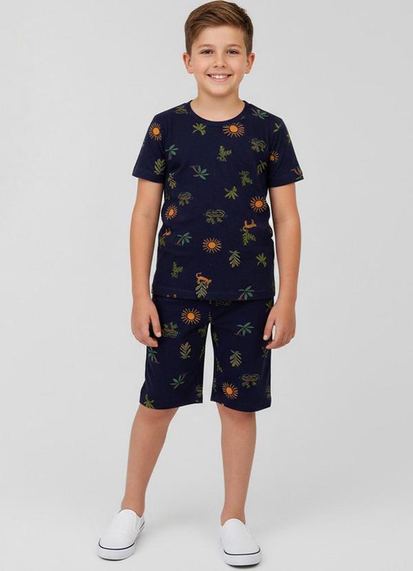 Vista 2 Pijama Infantil Masculino Azul Select Select