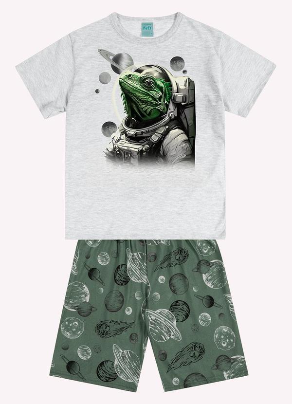 Pijama Infantil Menino Astronauta Cinza