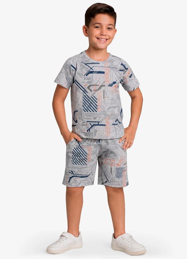 Pijama Masculino Infantil Laranja