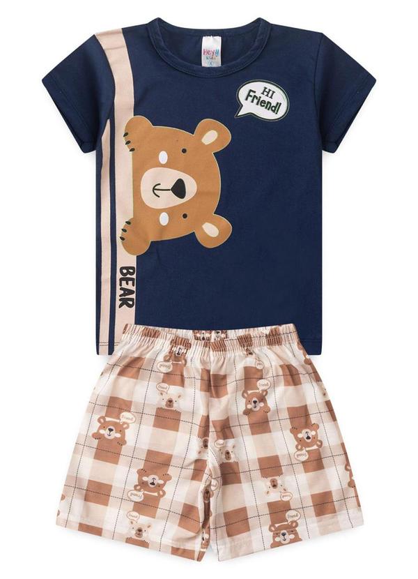 Pijama Masculino Verão Hi Friend Azul