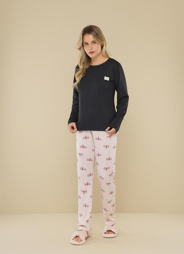 Pijama Manga Longa Estampado