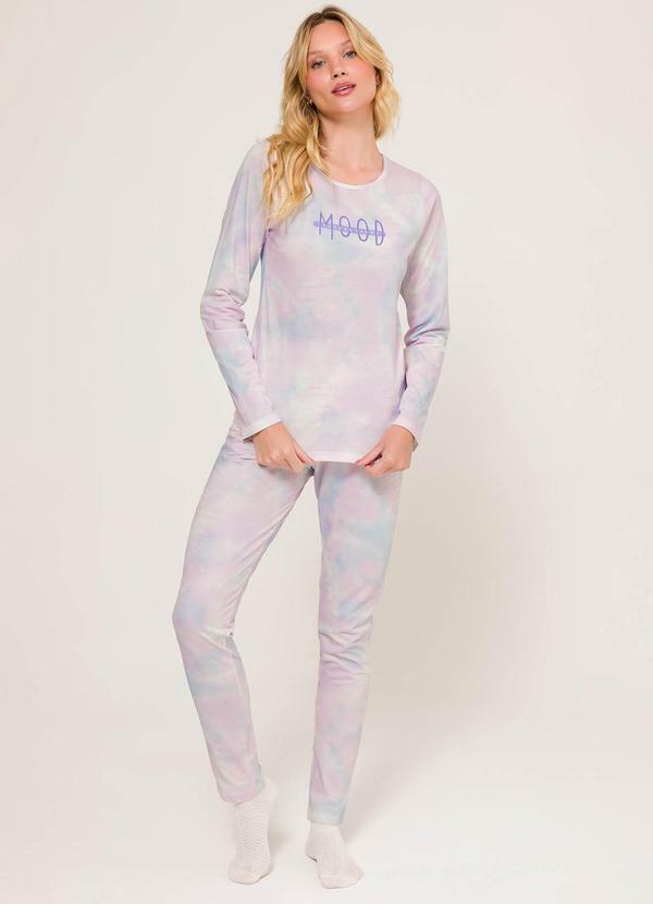 Pijama Manga Longa Lilás