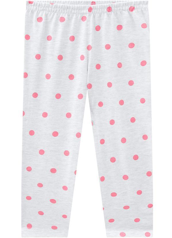 Calça Pijama Infantil Feminina Mescla
