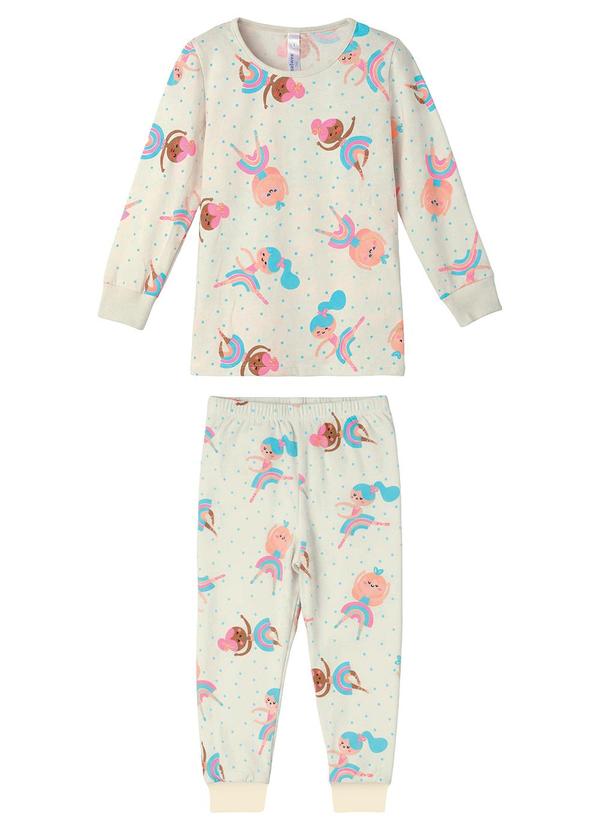 Pijama Bailarina que Brilha no Escuro Off White