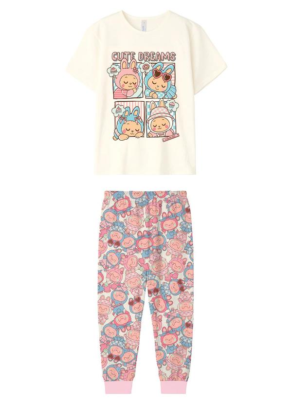 Pijama Cute Dreams Off White