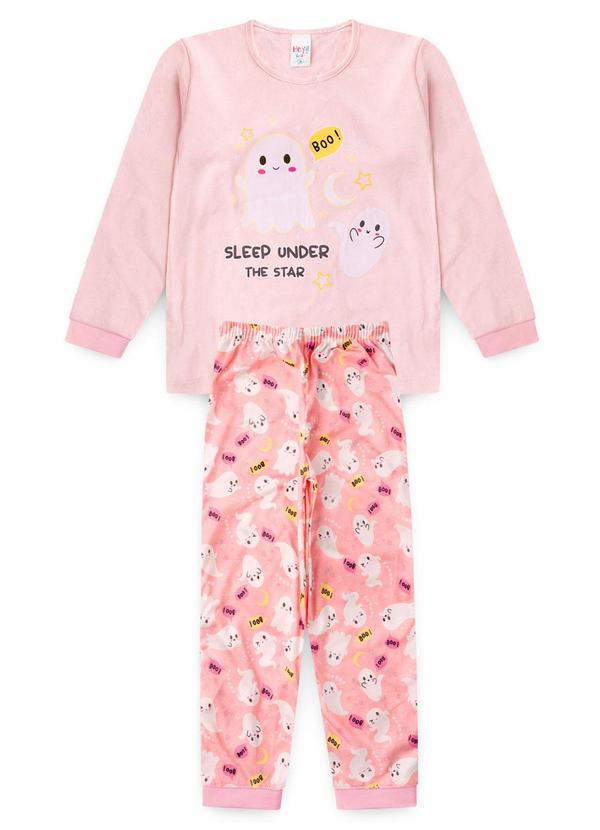 Pijama Feminino Inverno Boo Rosa