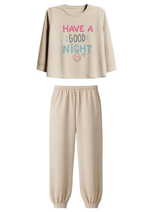 Pijama Have a Good Night Cinza Mescla