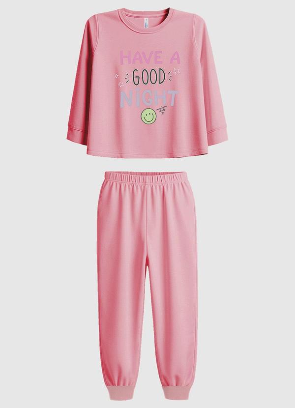Pijama Have a Good Night Rosa Claro