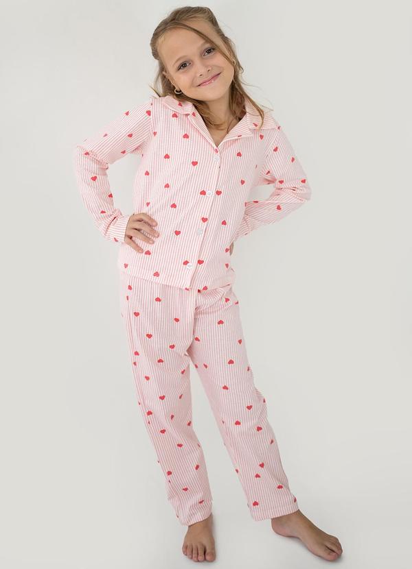 Vista 2 Pijama Infantil Americano Longo Algodão Mel Bege Piante Pijamas Piante Pijamas
