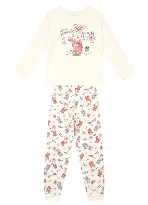 Pijama Infantil Coelho Brilha no Escuro Natural