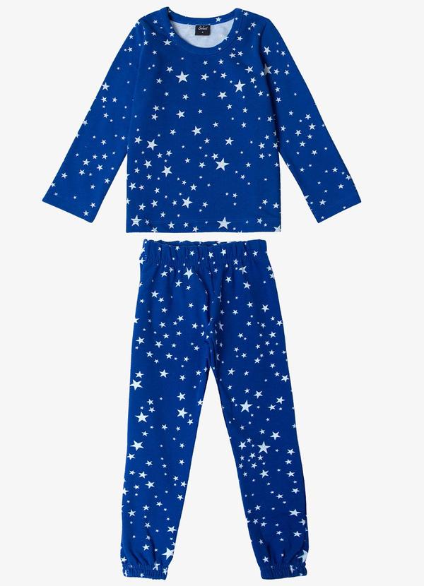 Pijama Infantil Feminino Estapado Azul