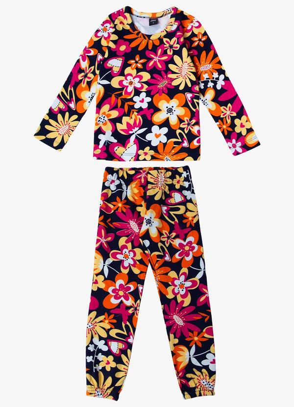 Pijama Infantil Feminino Estapado Azul