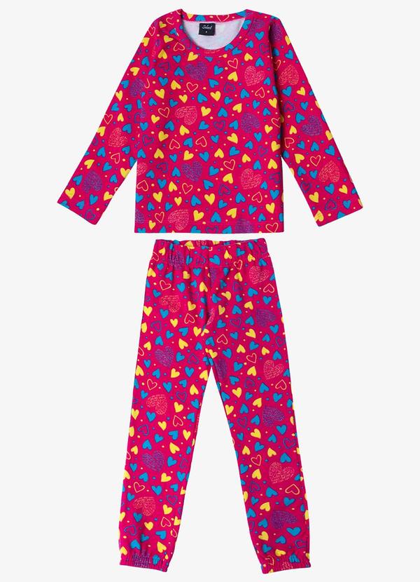 Pijama Infantil Feminino Estapado Rosa