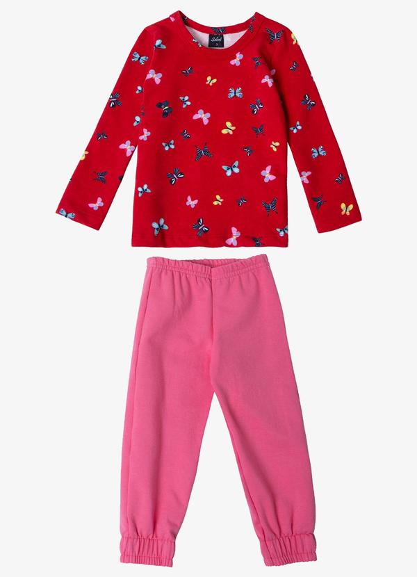 Vista 2 Pijama Infantil Feminino Azul Select Select