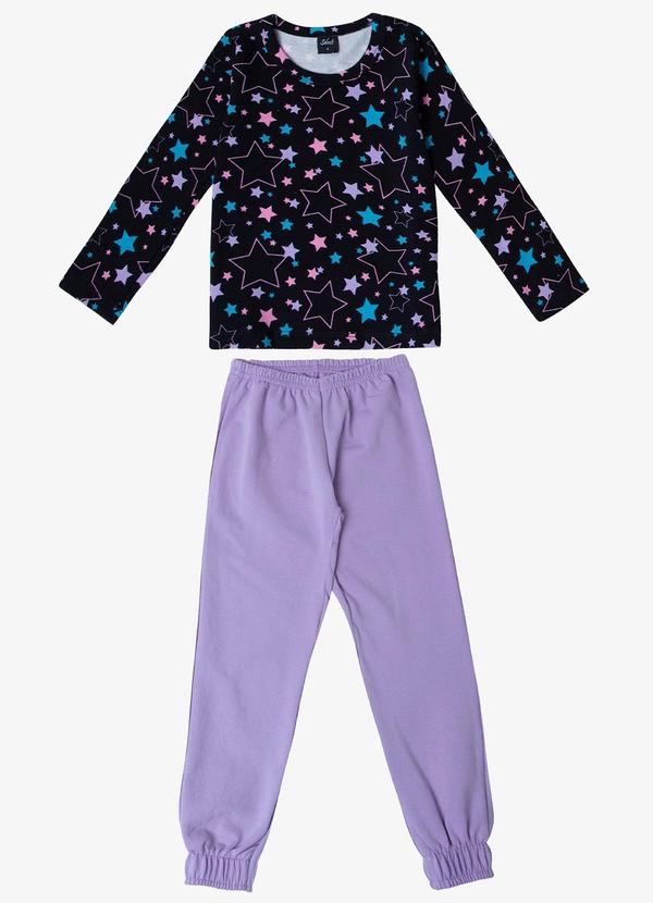 Pijama Infantil Feminino Roxo