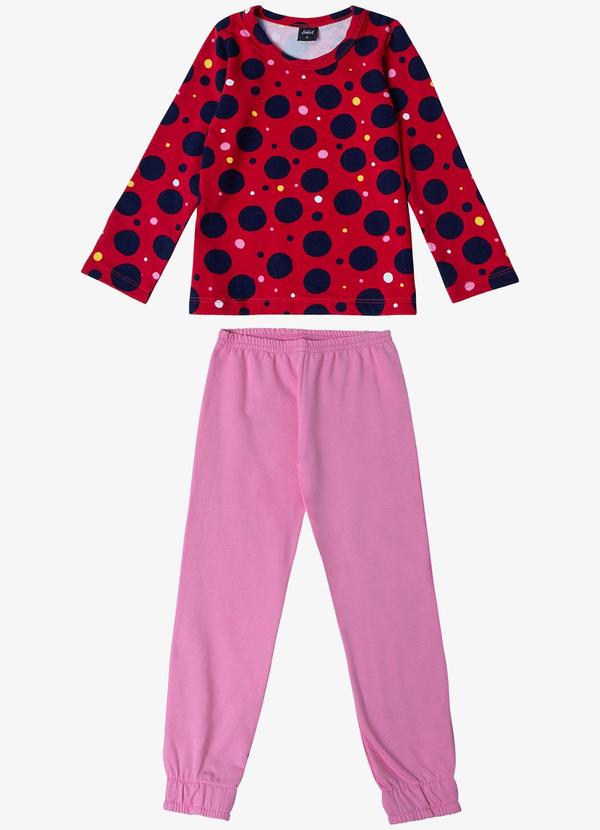 Pijama Infantil Feminino Vermelho