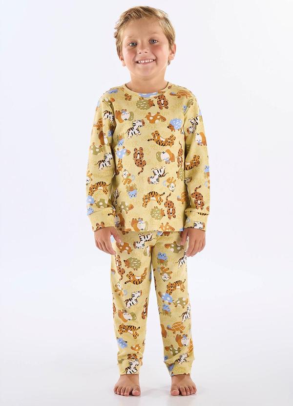 Vista 2 Pijama Infantil Unissex em Suedine Up Baby Verde Up Baby