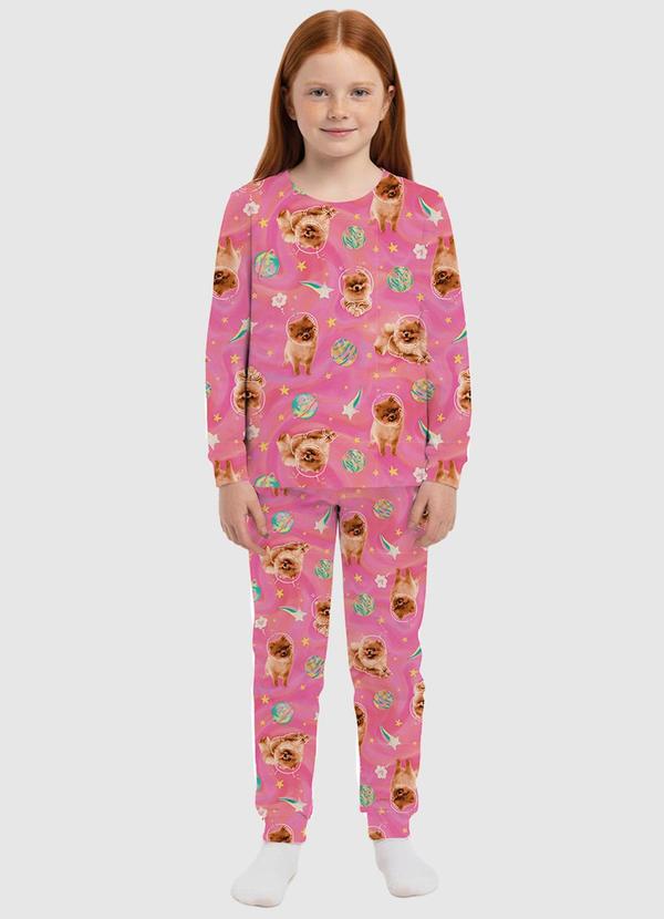 Pijama Jogger Lulu Astronauta Rosa