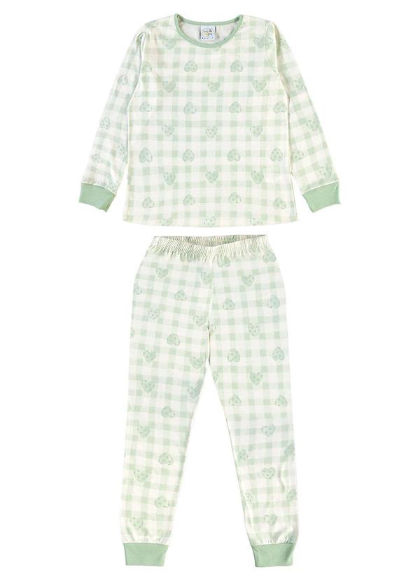 Pijama Meia Malha Verde