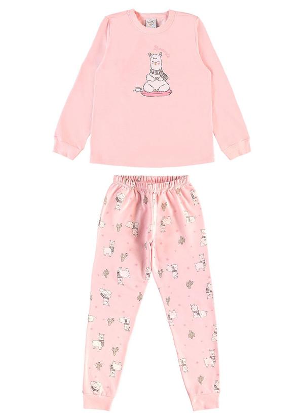 Pijama Moletinho Rosa