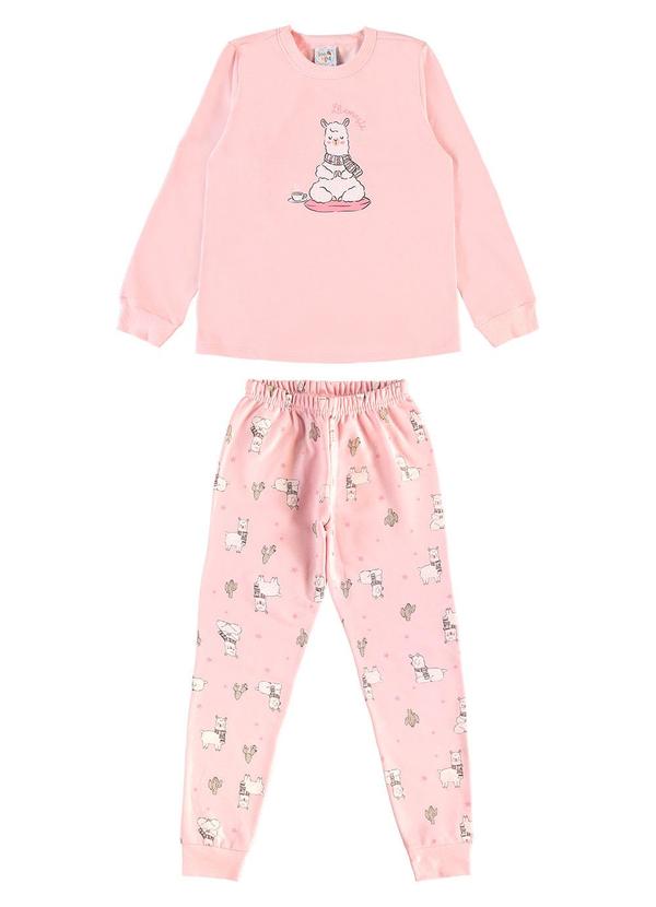Pijama Moletinho Rosa