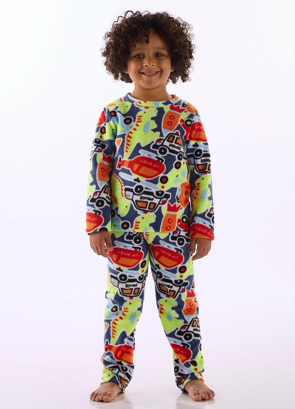 Pijama Soft Thermo Estampado Azul