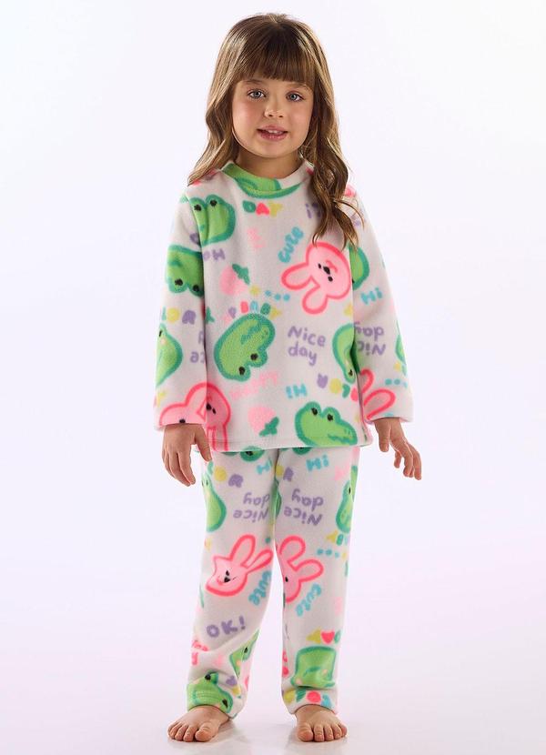 Pijama Soft Thermo Estampado Branco