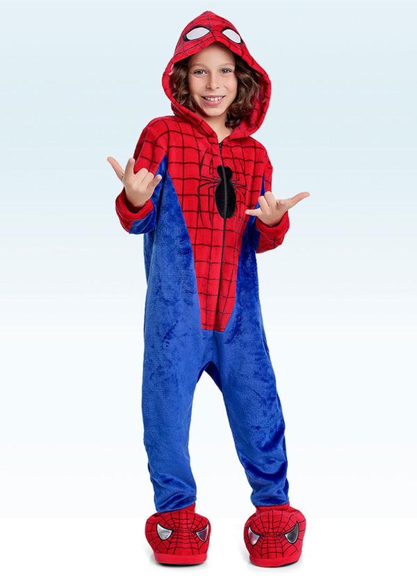Kigurumi Homem Aranha Vermelho