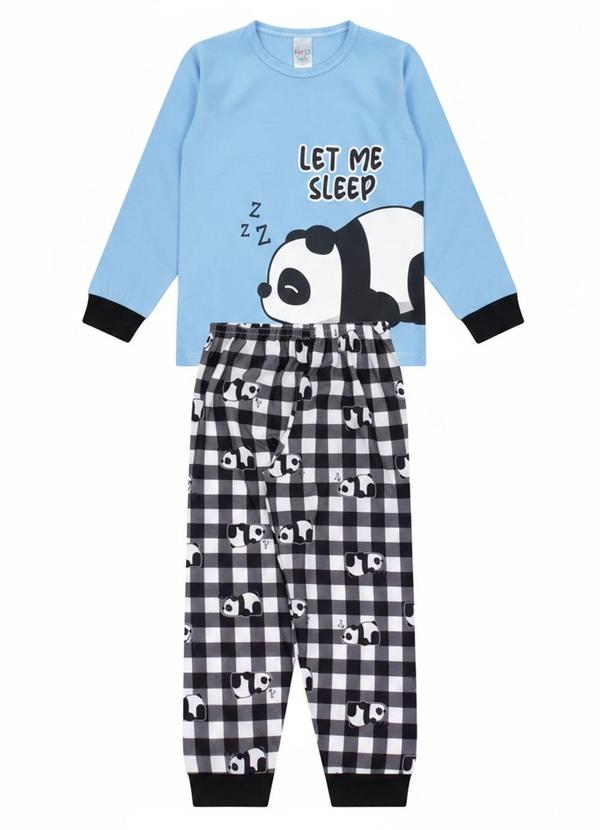 Pijama Infantil Inverno Let Me Sleep Azul