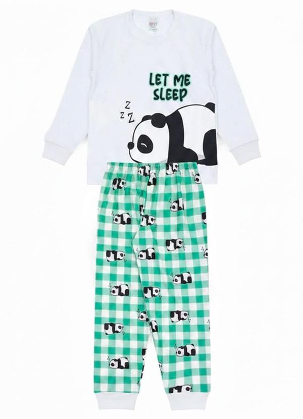 Pijama Infantil Inverno Let Me Sleep Branco