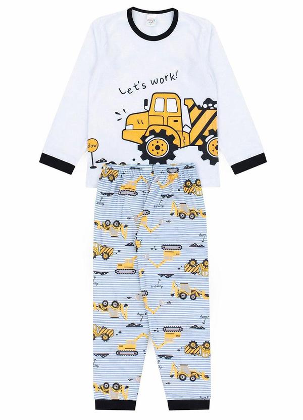 Pijama Infantil Inverno Let'S Work Branco