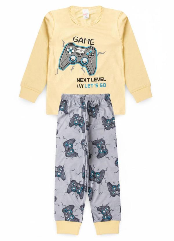 Pijama Infantil Masculino Next Level Amarelo