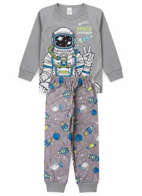 Pijama Infantil Masculino Space Explorer Verde