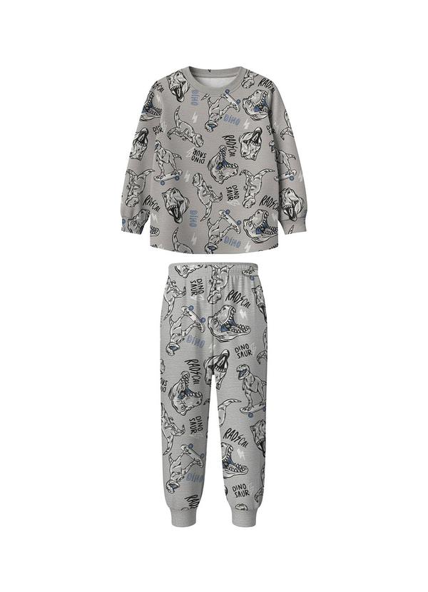 Pijama Jogger Dinossauro Cinza