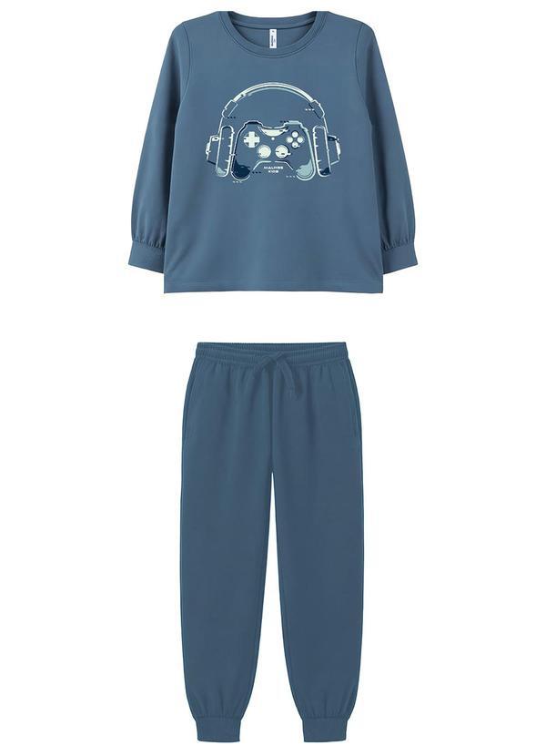 Pijama Jogger Gamer Azul
