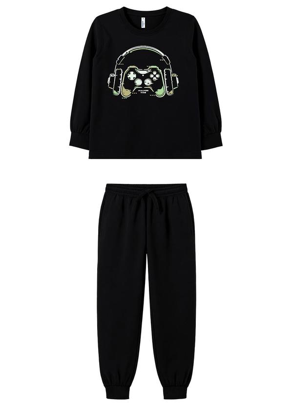Pijama Jogger Gamer Preto