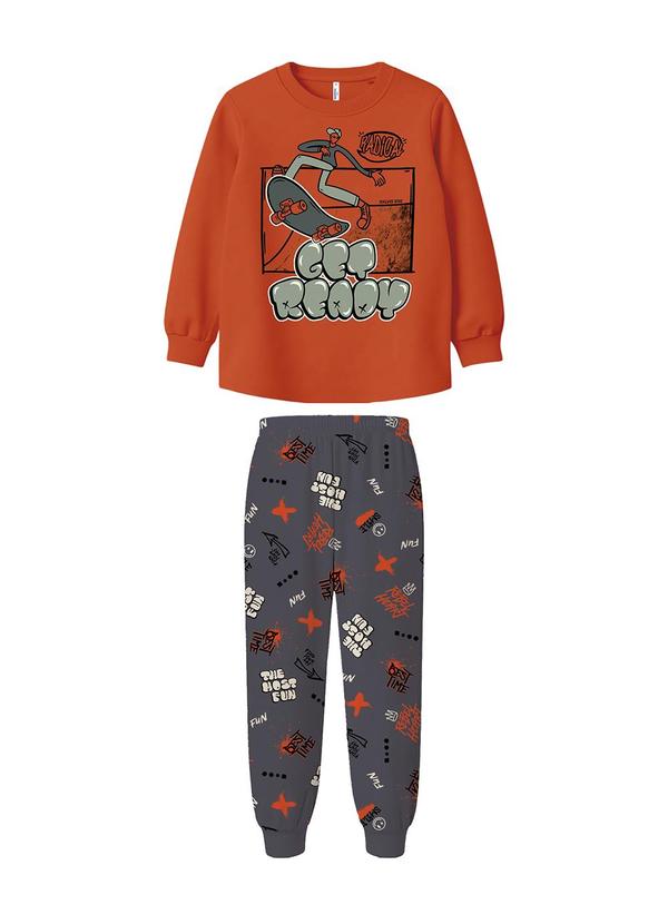 Pijama Jogger Get Ready Laranja