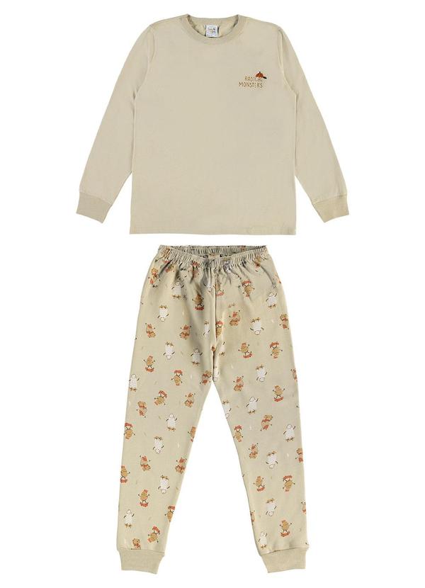 Pijama Meia Malha Verde