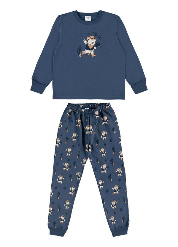 Pijama Moletinho Azul