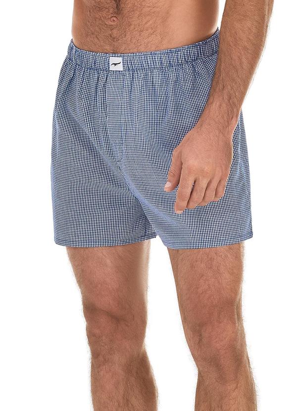 Vista 2 Cueca Samba Canção Quadriculada Azul Safira Zee Rucci Zee Rucci