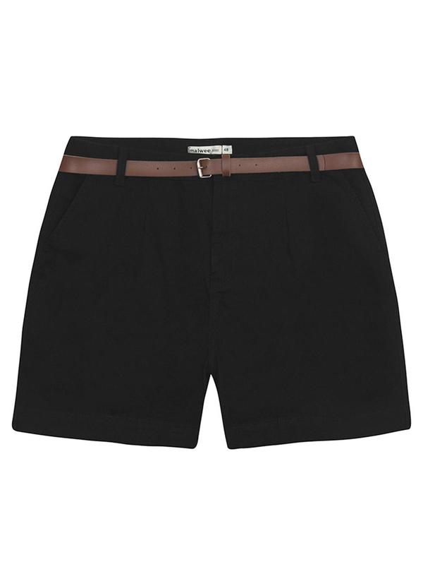 Bermuda Alfaiataria em Sarja Preto