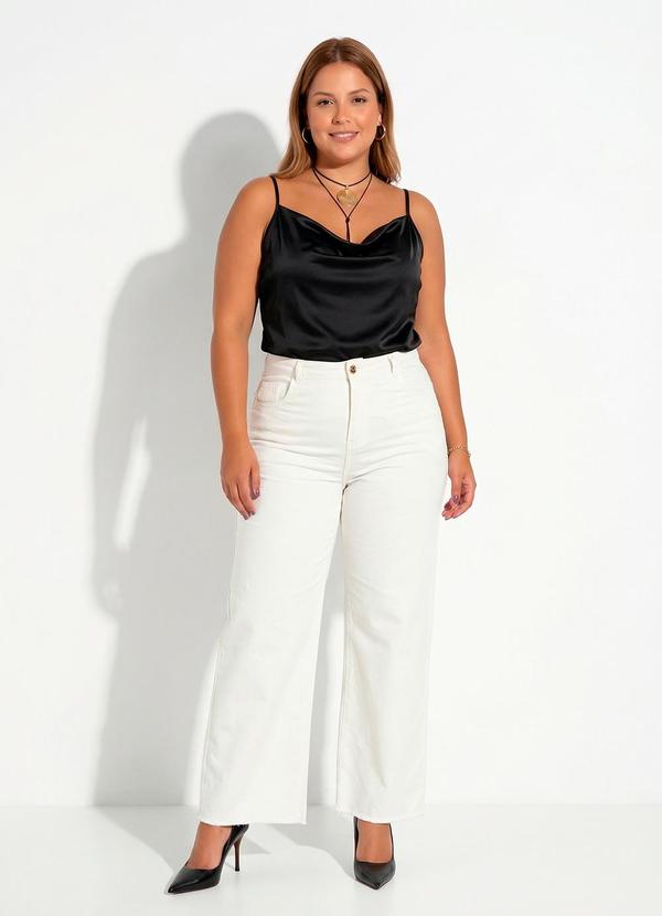 Blusa Preta em Cirrê