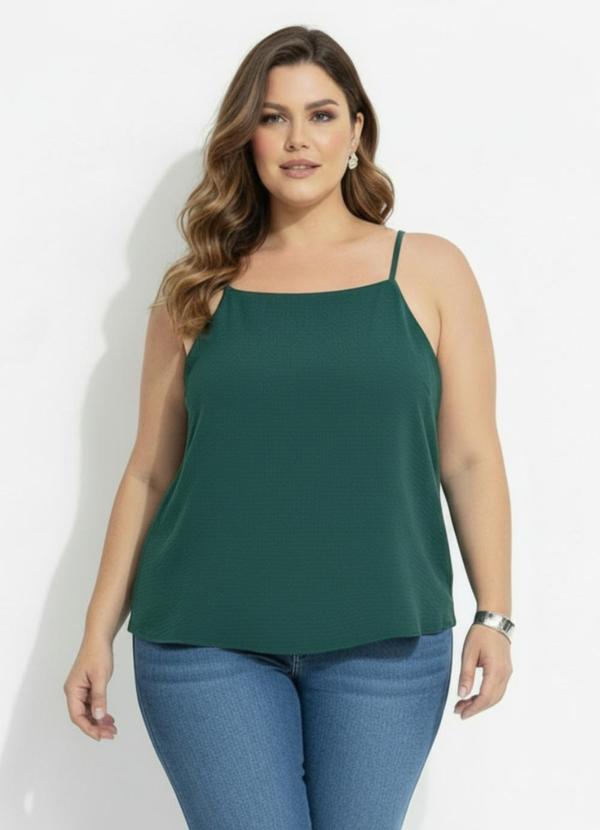 Blusa Verde em Crepe