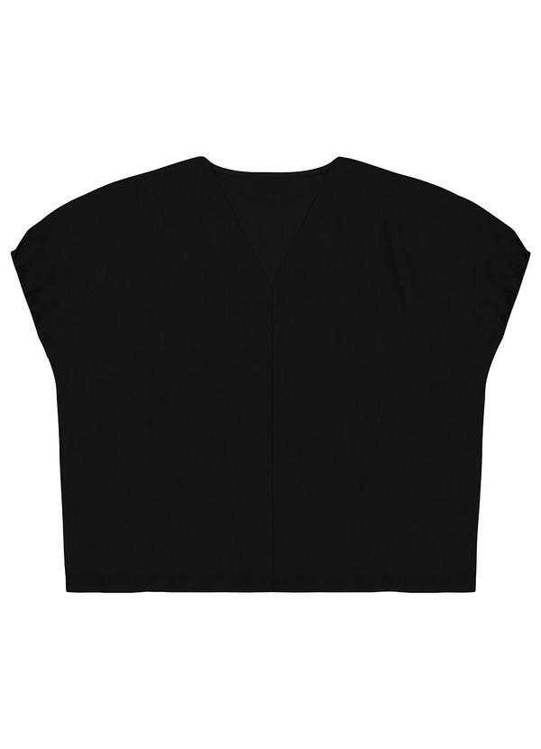 Blusa Mullet em Malha Plus Preto
