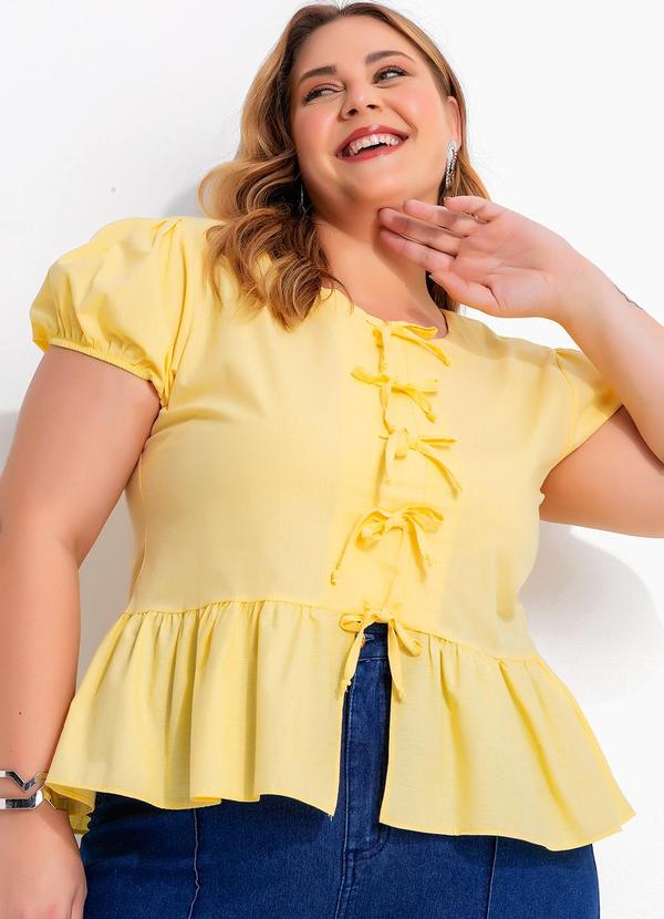 Blusa Amarelo em Tricoline